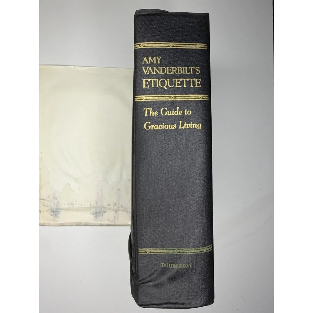 Amy Vanderbilt's Etiquette, Hardcover. Doubleday 1972 Drawings by Andy Warhol
